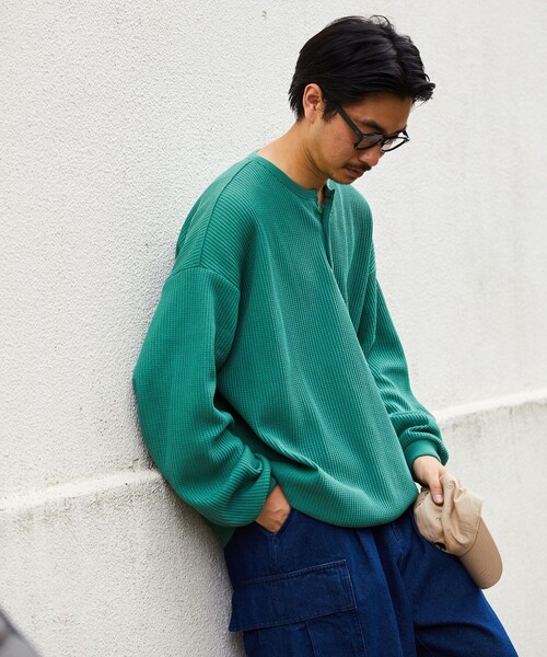 「FREAK'S STORE」 長袖Tシャツ MEDIUM オフホワイト メンズ