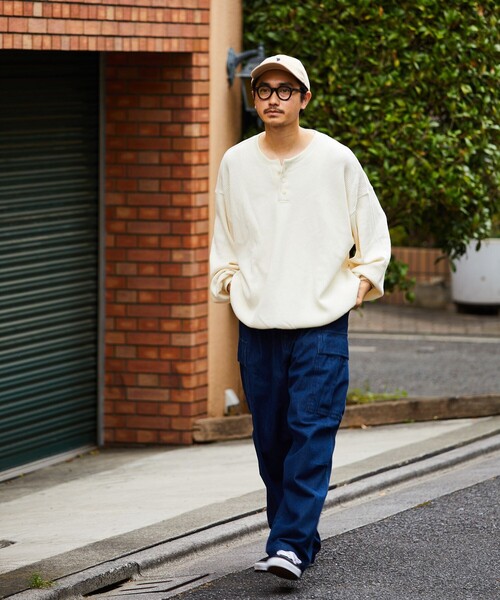 「FREAK'S STORE」 長袖Tシャツ MEDIUM オフホワイト メンズ