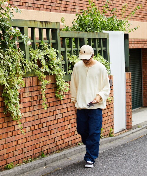 「FREAK'S STORE」 長袖Tシャツ MEDIUM オフホワイト メンズ