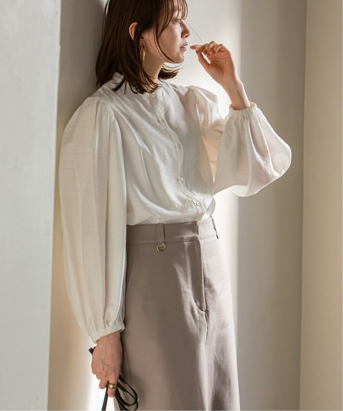 美品】NOBLE ホワイト 長袖シャツ NOBLE（ノーブル） 長袖シャツ