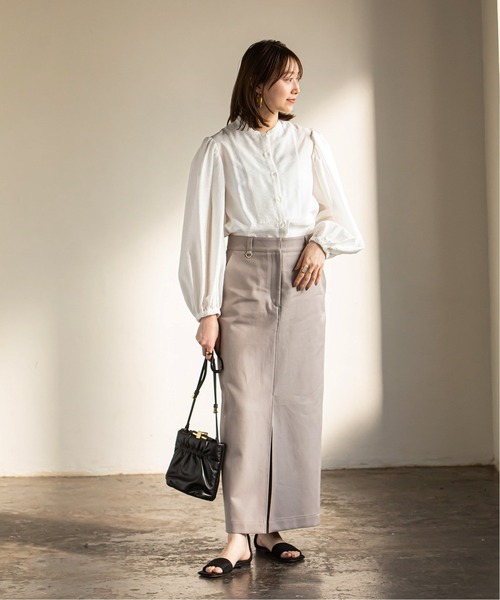 NOBLE（ノーブル） 長袖ブラウス - ホワイト レディース : ZOZOTOWN