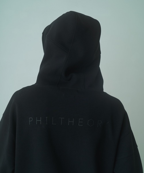 ゴルフィッカーズ フーディー パーカー ブラック XL PHILTHEORY パーカー Cross neck cargo Parka / クロスネックカーゴ