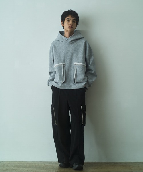PHILTHEORY パーカー Cross neck cargo Parka / クロスネックカーゴ