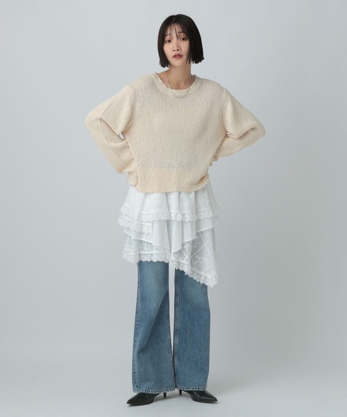 la belle Etude ランダムギャザーティアードフリル2WAYスカート LA