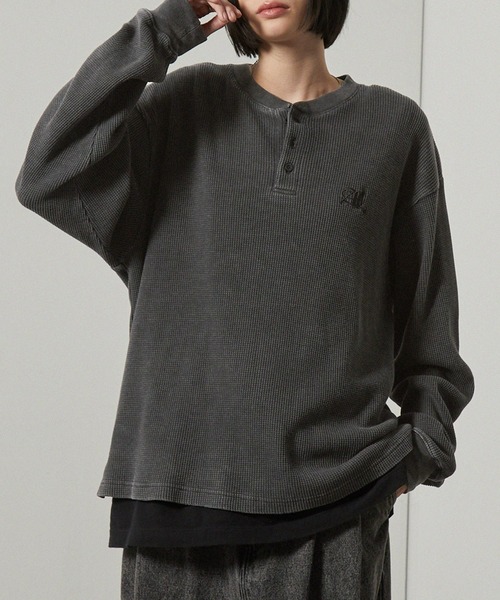 tシャツ 「Alfred Alex」ヴィンテージ加工スノーウォッシュワン