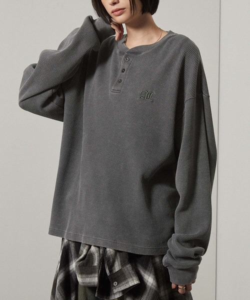 tシャツ 「Alfred Alex」ヴィンテージ加工スノーウォッシュワン