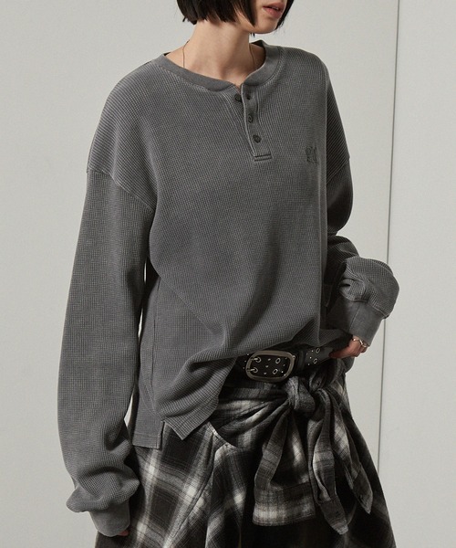 tシャツ 「Alfred Alex」ヴィンテージ加工スノーウォッシュワン