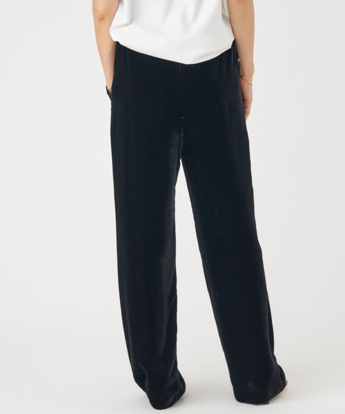 IENA（イエナ） パンツ スカラップドベルベットパンツ レディース