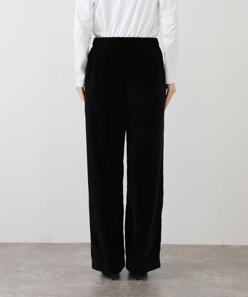 IENA（イエナ） パンツ スカラップドベルベットパンツ レディース