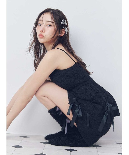 SNIDEL HOME パジャマ ルームウェア 「Halloween」レースリボン