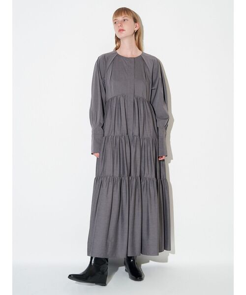 ELENDEEK（エレンディーク） ワンピース ギャザーティアードワンピース