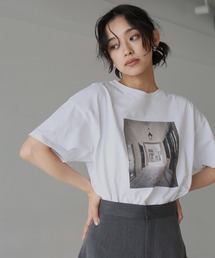 「hellam」 半袖Tシャツ FREE ホワイト×イエロー レディースの画像6