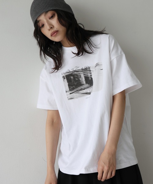 「hellam」 半袖Tシャツ FREE ホワイト×イエロー レディースの画像9
