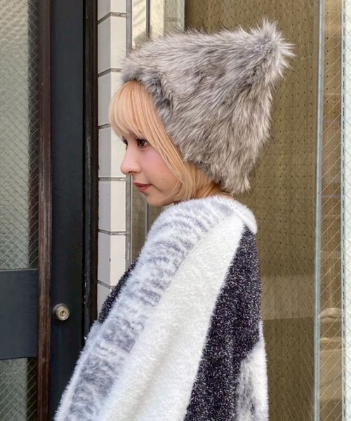 キャンディストリッパー キャットファーハット CAT FUR ハット（ハット）｜Candy Stripper（キャンディストリッパー