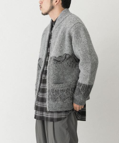 EKAL（エカル） カーディガン TATESHINAカウチンニット メンズ