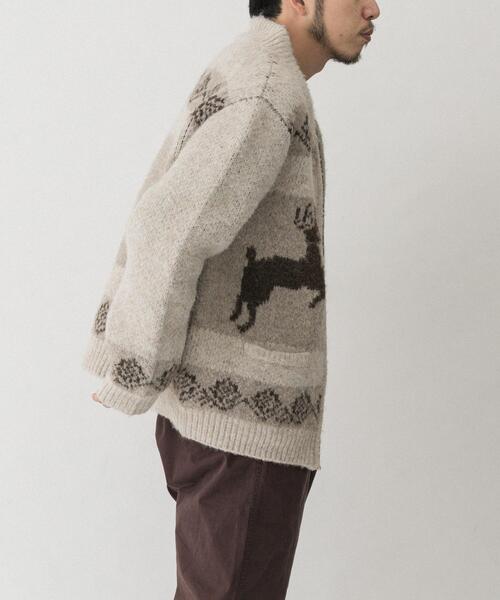 EKAL（エカル） カーディガン TATESHINAカウチンニット メンズ