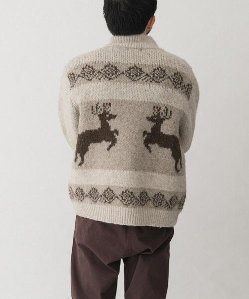 EKAL（エカル） カーディガン TATESHINAカウチンニット メンズ