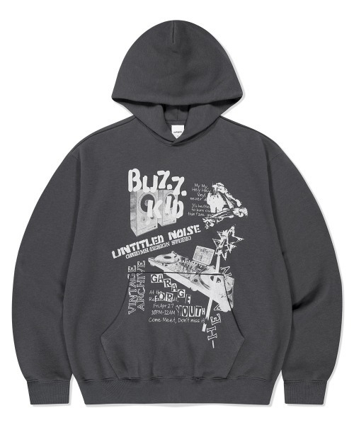 パーカー 「mahagrid/マハグリッド」 BUZZ KID HOODIE/バズキッドデザイン プルオーバーパーカー レディース メンズ