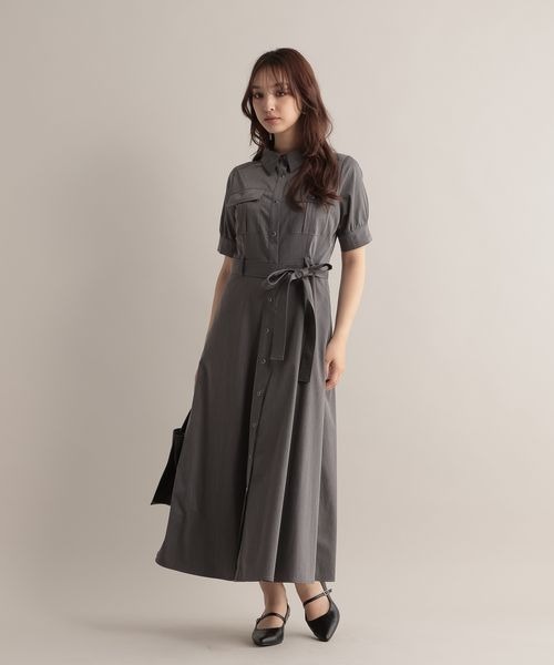 「Andemiu」 半袖ワンピース FREE グリーン レディース_画像2