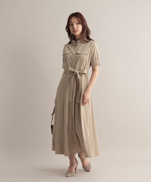 「Andemiu」 半袖ワンピース FREE グリーン レディース_画像5