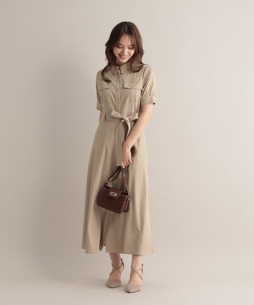 「Andemiu」 半袖ワンピース FREE グリーン レディース_画像7