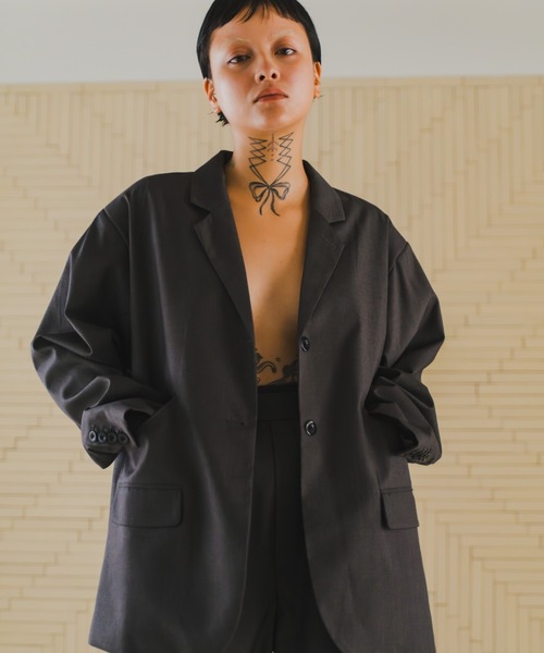 lit ジャケット テーラードジャケット Curve Pocket Tailored Jacket