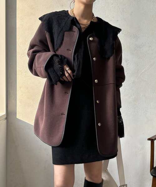 レディース♡ボア付きハーフコート♡ 1538581_21753455_k3.jpg