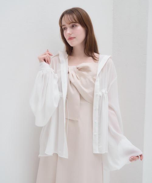 「mellowneon」 長袖ブラウス FREE アイボリー レディース_画像4