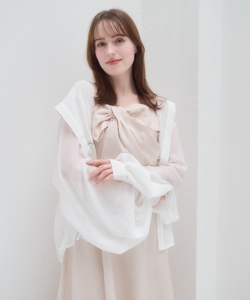 「mellowneon」 長袖ブラウス FREE アイボリー レディース_画像6