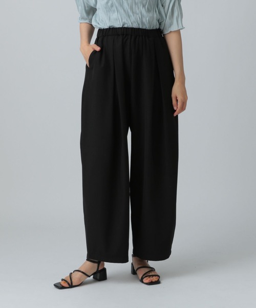 「LEPSIM」 イージーパンツ FREE ブラック レディース_画像3