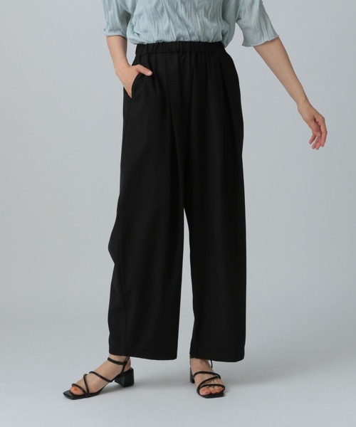 「LEPSIM」 イージーパンツ FREE ブラック レディース_画像4