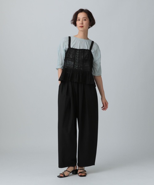 「LEPSIM」 イージーパンツ FREE ブラック レディース_画像5