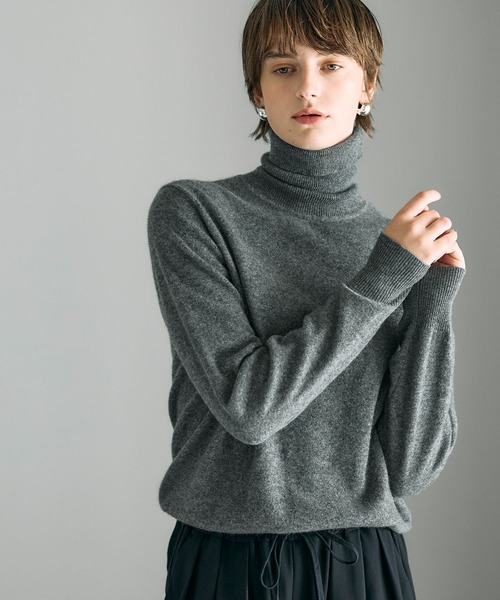 N.O.R.C ニット セーター 「CASHMERE100%」カシミヤタートルネック