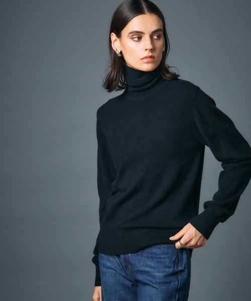 N.O.R.C ニット セーター 「CASHMERE100%」カシミヤタートルネック