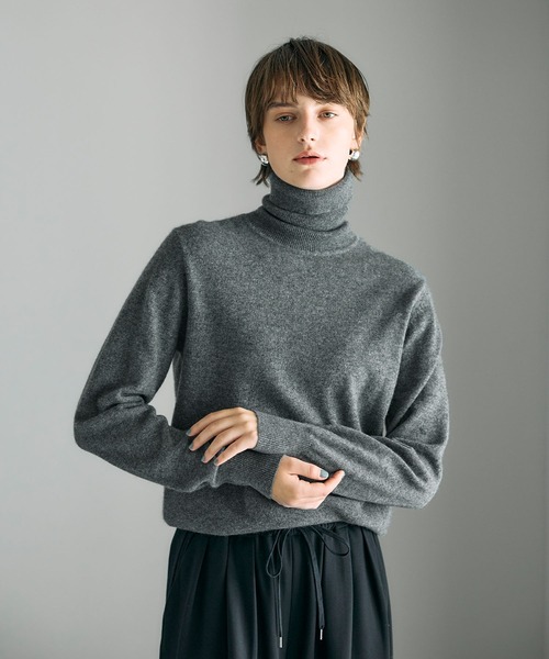 N.O.R.C ニット セーター 「CASHMERE100%」カシミヤタートルネック
