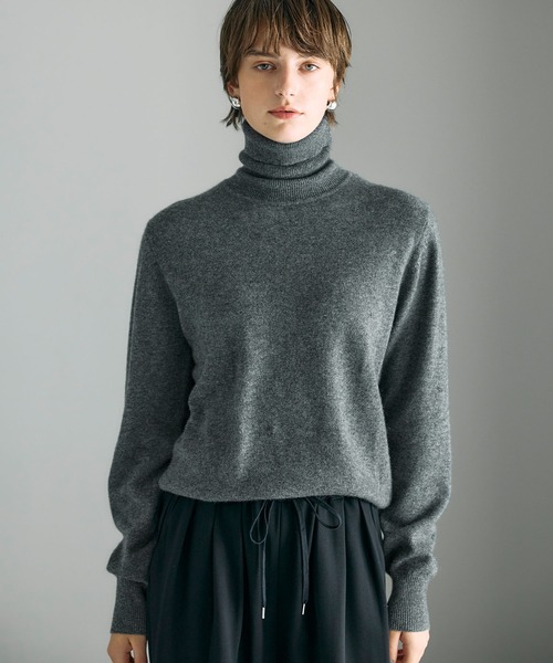 N.O.R.C ニット セーター 「CASHMERE100%」カシミヤタートルネック