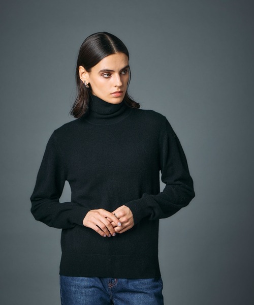 N.O.R.C ニット セーター 「CASHMERE100%」カシミヤタートルネック