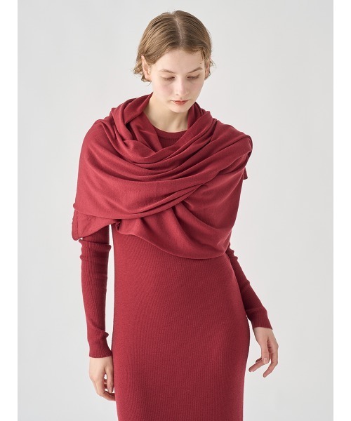 JOHN SMEDLEY（ジョンスメドレー） マフラー 大判ウールニットストール