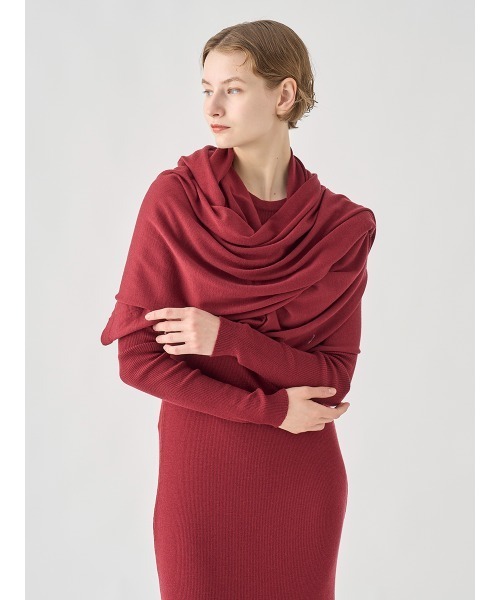 JOHN SMEDLEY（ジョンスメドレー） マフラー 大判ウールニットストール