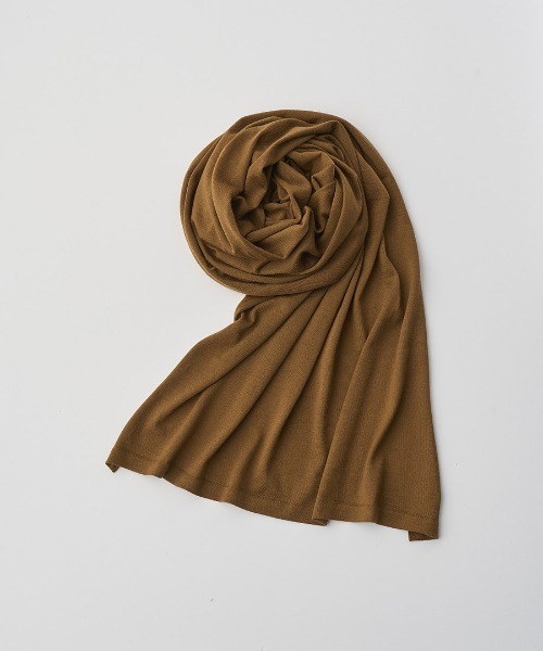 ジョンスメドレー ニット 大判 ストール 巻物 美品 カーキ ジョンスメドレー ニット 大判 ストール 巻物 美品 カーキ ジョン