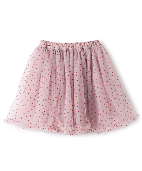 イノセントワールド　フリル水玉スカート sense of wonder スカート キラキラドットスカート キッズ 子供服