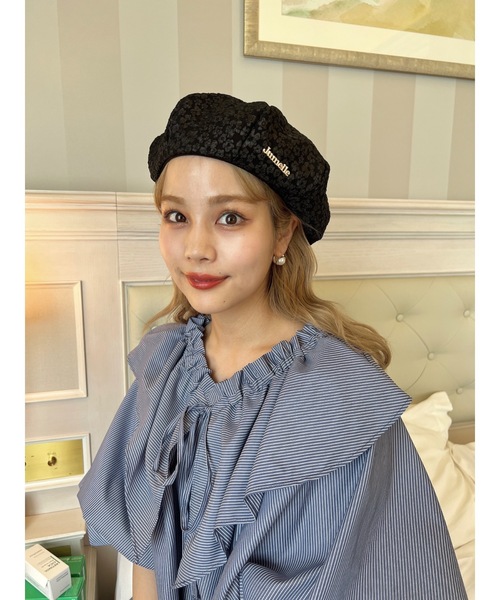 「JUMELLE」 半袖ブラウス M ネイビー レディース_画像5