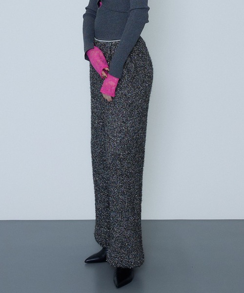 「MAISON SPECIAL」 イージーパンツ 36 ブルー レディース_画像9