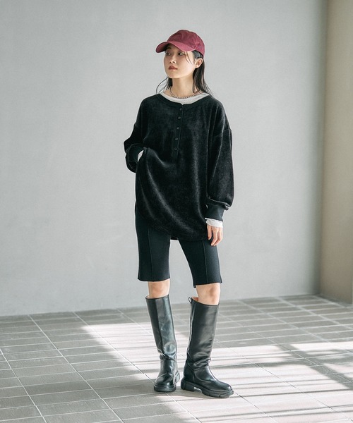 LEPSIM（レプシィム） tシャツ ドッキングヘンリープルオーバー 625499