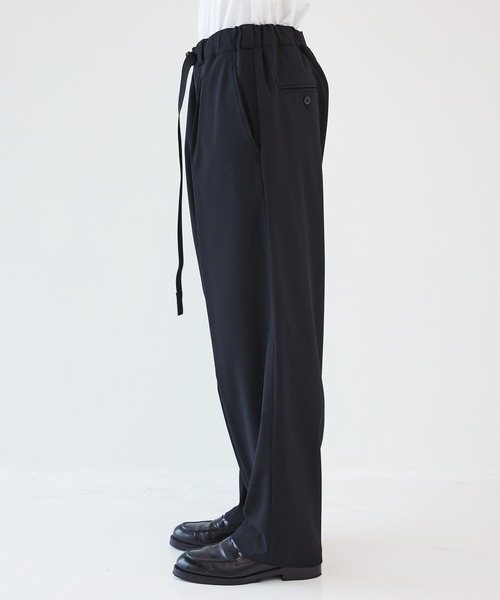 UJOH（ウジョー） スラックス 「UJOH HOMME」Tape-Belt 1 Tuck PNT