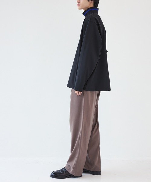 スラックス 「UJOH HOMME」Tape-Belt 1 Tuck PNT メンズ
