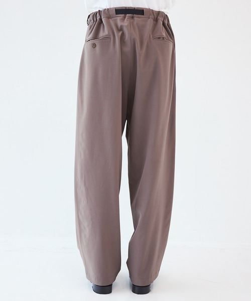 UJOH（ウジョー） スラックス 「UJOH HOMME」Tape-Belt 1 Tuck PNT
