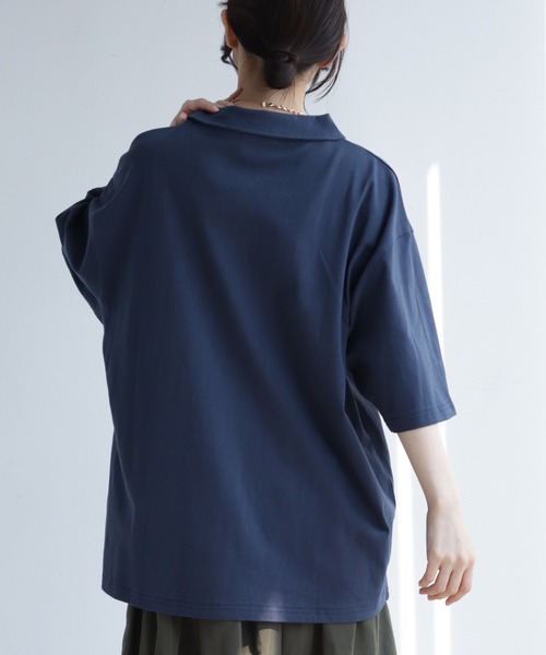 「KANGOL」 半袖ポロシャツ X-LARGE ネイビー メンズ_画像8