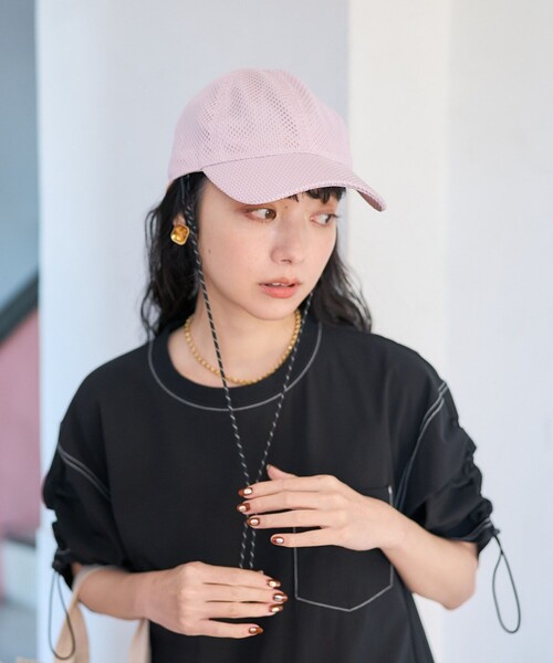 「FREAK'S STORE」 メッシュキャップ ONE SIZE ブラック レディース_画像3