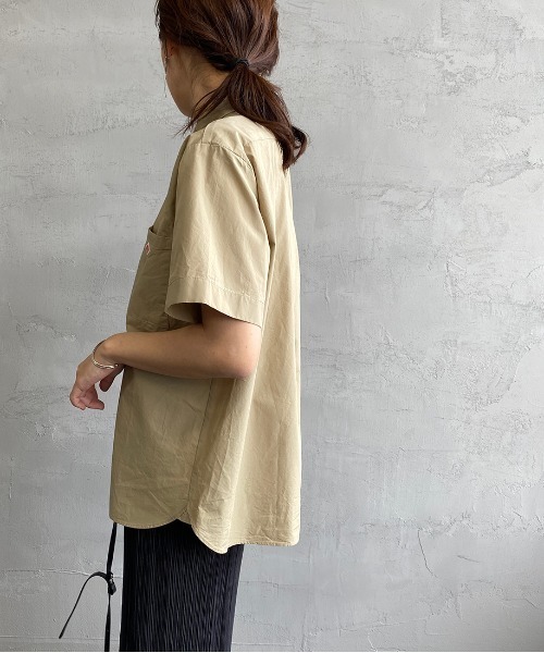 Danton（ダントン） 半袖シャツ 36 ホワイト レディース : ZOZOTOWN
